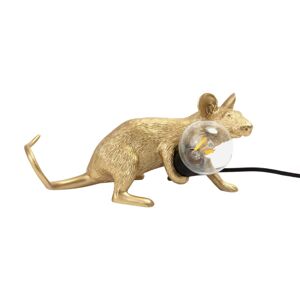 SELETTI LED deko stolní lampa Mouse Lamp USB ležící zlatá