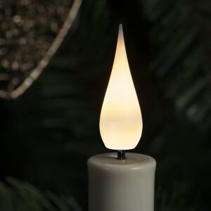 Konstsmide Christmas LED vánoční svíčky bezdrátové bílá, 3D, 12dílné