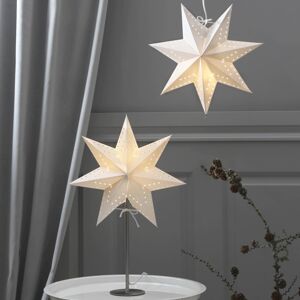 STAR TRADING Stojací hvězda Bobo z papíru, výška 51 cm bílá