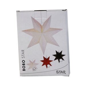 STAR TRADING Papírová hvězda Bobo, 7cípá v bílé barvě Ø 34 cm