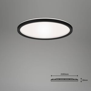 Briloner LED stropní světlo Slim S černá dim CCT Ø 29 cm