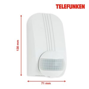 Telefunken Senzor pohybu Funchal, max. 1.000W LED, bílá