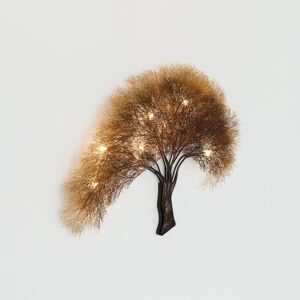 Holländer Nástěnné světlo Acacia design stromu, stmívatelné