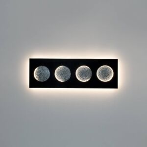 Holländer LED nástěnné světlo Fasi Della Luna černá/stříbrná