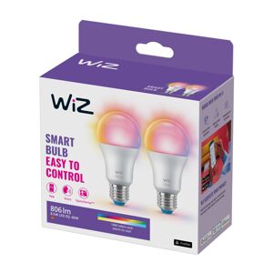 WiZ WiZ A60 LED žárovka matná WiFi E27 8,5W RGBW 2ks
