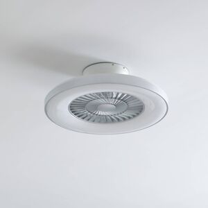 Lindby Stropní ventilátor Lindby Smart LED Paavo, bílý, tichý, Tuya