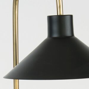 Holländer Stolní lampa Oktavia, černá/zlatá barva, výška 58 cm, mramor