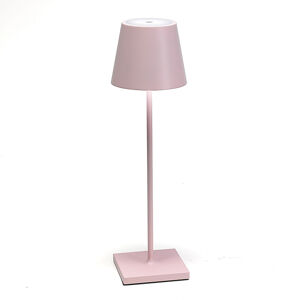 Ailati Stolní lampa LED Poldina, baterie, přenosná růžová