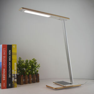 Aluminor LED stolní lampa Orbit s indukcí, zlatá