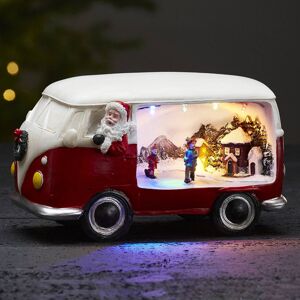 STAR TRADING Dekorativní světlo Merryville s LED vánoční bus