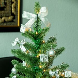 STAR TRADING LED vánoční stromek se stříbrnou výzdobou
