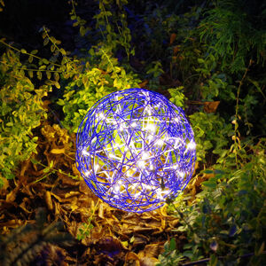 Best Season LED 3D designová koule Galax Fun, Ø 30 cm, modrá