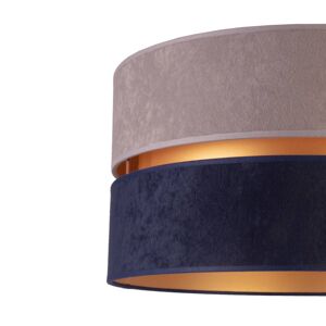 Euluna Stolní lampa Duo, modrá/šedá/zlatá, výška 30cm