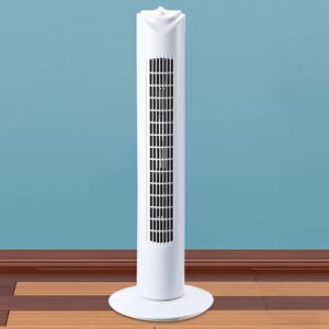 EGG Stojanový ventilátor Tower, bílá, 3 rychlosti