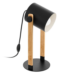 EGLO Hornwood stolní lampa s dřevěnými detaily