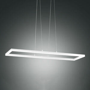 Fabas Luce LED závěsné světlo Bard, 92x32 cm v bílé barvě