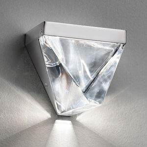 Fabbian Fabbian Tripla LED nástěnné světlo křišťál hliník