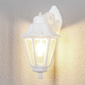 Fumagalli Bílé venkovní LED svítidlo Bisso Anna E27, dolní