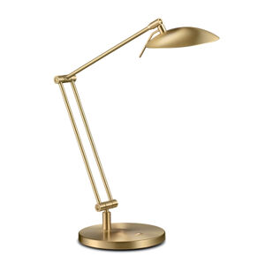 Knapstein LED stolní lampa Coira, mosaz matná
