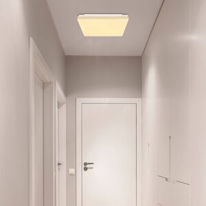 Globo LED stropní světlo Raina v hranatém tvaru, dřevo