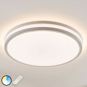 Lindby Bílé LED stropní svítidlo Arnim, kulatý tvar, IP44