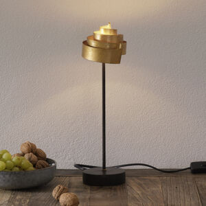 J. Holländer Stolní lampa Banderole ze železa ve zlaté barvě