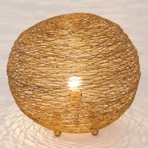 J. Holländer Stolní lampa Campano zlatá, 40 cm průměr