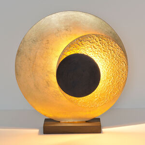 J. Holländer LED stolní lampa La Bocca, výška 43cm, zlatá-hnědá