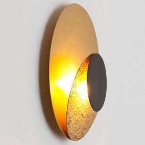 Holländer LED nástěnné světlo La Bocca, zlato-černá