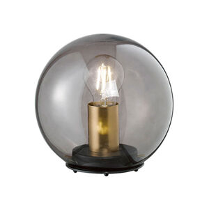 FISCHER & HONSEL Stolní lampa Dini s kulatým stínidlem ze skla 20cm