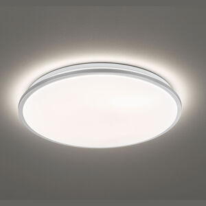 FISCHER & HONSEL LED stropní světlo Jaso stmívatelné Ø40cm stříbrná