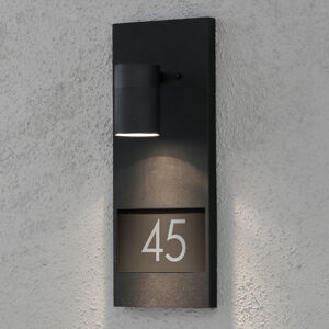 Konstmide Modena 7655, osvětlení domovního čísla, černé