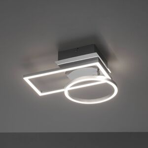 Leuchten Direkt LED stropní svítidlo Iven, 2 rámy, otočný kruh