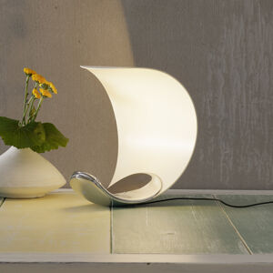 Luceplan Designová stolní lampa Curl se stmívačem
