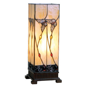 Clayre & Eef Jantarová stolní lampa Amberly 45 cm