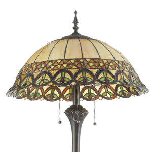 Clayre & Eef Frieda - stojací lampa se stínidlem Tiffany