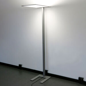 Lenneper LED stojací lampa LEAS, 203 cm, titan, senzor