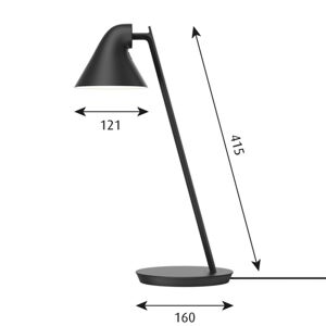 Louis Poulsen Louis Poulsen NJP Mini LED stolní lampa černá