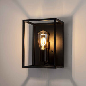 Moretti Nástěnné světlo Cubic³ 3382 černá, šířka 20 cm