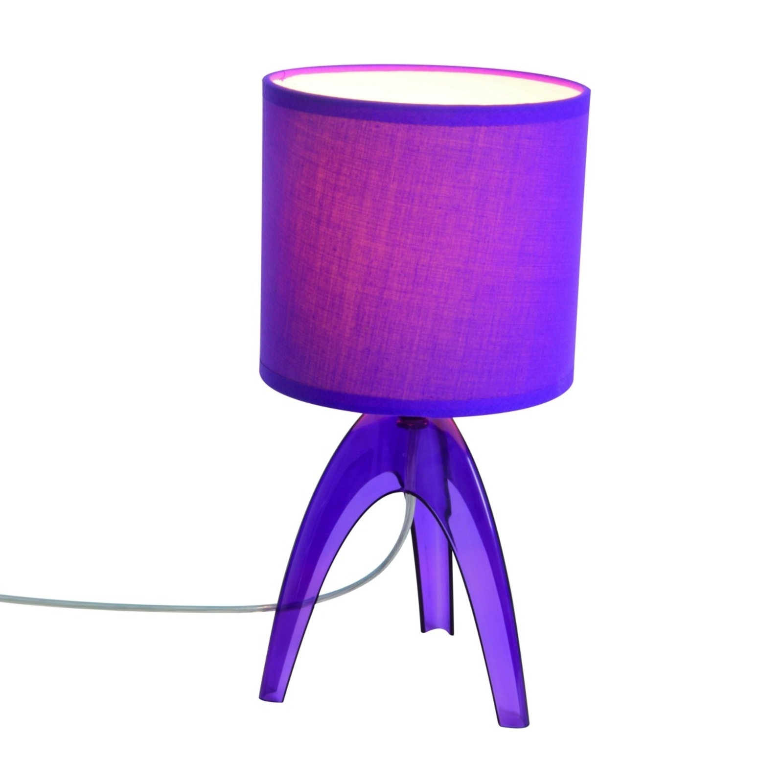 Näve Trendová stolní lampa Ufolino, fialová