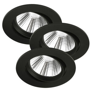 Nordlux LED podhledové svítidlo Fremont 2 700 K, 3ks černá