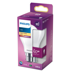 Philips Philips LED žárovka Classic B22 A60 7W 2700K matná