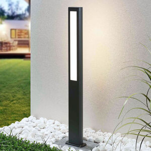 Lucande LED svítidlo Mhairi, hranaté, tmavě šedé, 100 cm