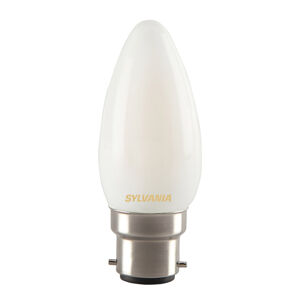 Sylvania LED svíčková žárovka B22 4W 827, matná