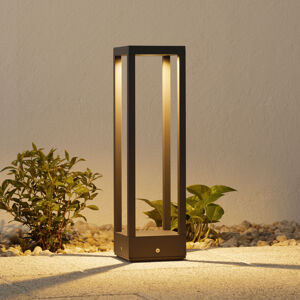 Lucande LED světlo na podstavci Carlota, tmavě šedé, 50 cm