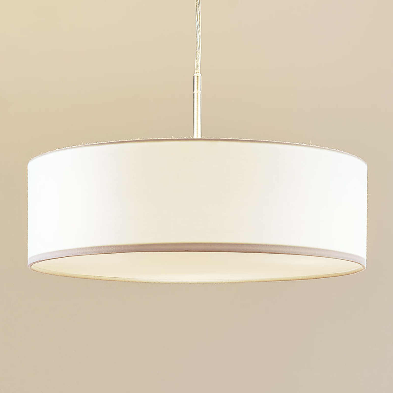 Lindby Závěsná lampa Sebatin, 40 cm, bílá