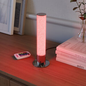 Lindby LED stolní lampa Fria, válec, RGB dálkové ovládaní