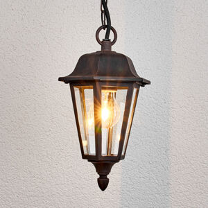 Lindby Venkovní závěsné svítidlo Lamina ve tvaru lucerny