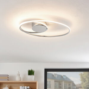 Lindby Lindby Xenias LED stropní světlo, chrom, 49 x 30cm