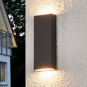 Lucande Ploché LED venkovní nástěnné svítidlo Corda